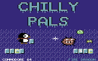 Chilly Pals — Commodore 64 native title artwork