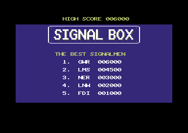 Signal Box — Commodore 64 runtime screenshot 5