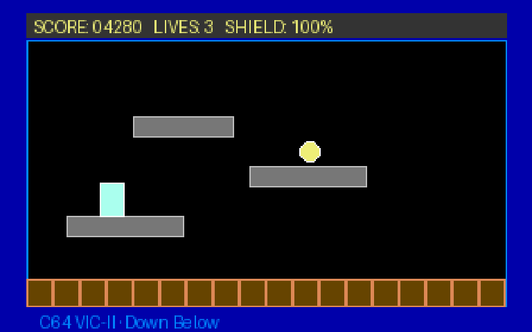 Down Below — Commodore 64 runtime screenshot 2