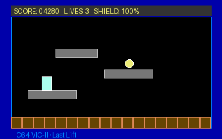 Last Lift — Commodore 64 runtime screenshot 2