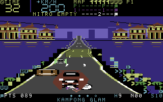 Singapore Street Racer: Neon Circuit — Commodore 64 runtime screenshot 7